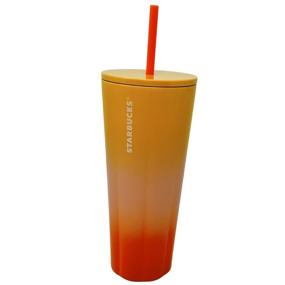 Starbucks Gradient Orange Sherbet Cold Cup 24 oz NWT